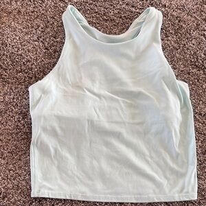 Athleta Girl Long Distance Bra Light Aqua Tank Top size 14